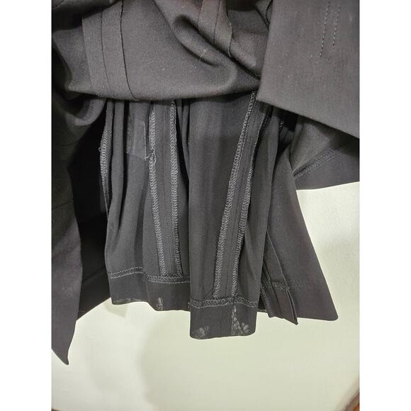 Akris Punto Black Cold Shoulder Sheath Dress Turtleneck Size 4 Small - Picture 8 of 10